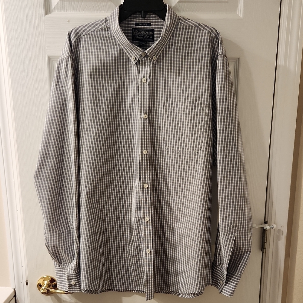 American Rag Men's Checkered Button-Down Shirt Size XXL